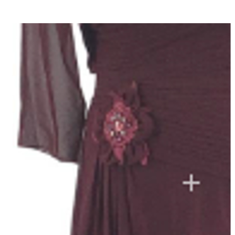 Aspeed Strapless Burgundy Evening Gown - Picture 7 of 11